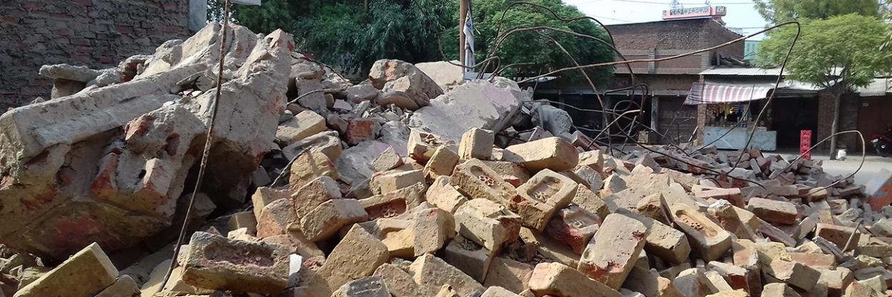 Dhara Children Academy, India - the building was almost completely demolished, Education