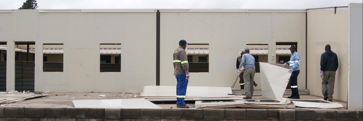 The Nelson Mandela No-Moscow Primary School is rebuilt with the help of the Child & Family Foundation